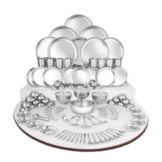 Sam Stainless Steel Dinner Set